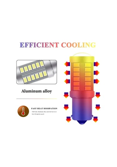 2 Py21w P21 5w 1156 Ba15s 1157 Bay15d 33 Smd Led Araba Flaş Fren Ampulü White 1156 Ba15s P21w 1 Piece Set