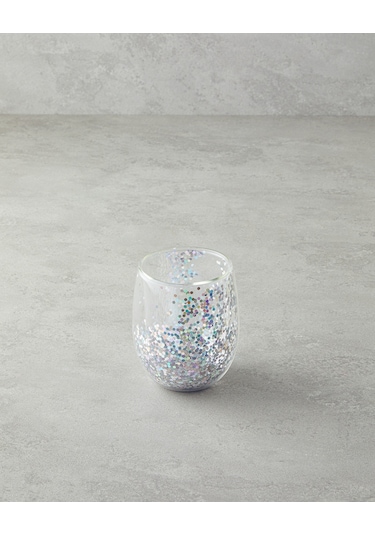 English Home Shimmer Borosilikat Double Wall Bardak 400 Ml Silver