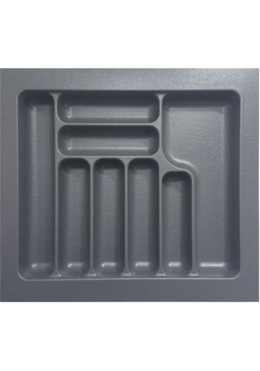 Starax 2287 54-49 Cm Gri Plastik Kaşıklık 8 Gözlü S-2287-g