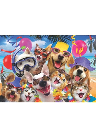 Puzmooyuncak Anatolian Plaj Selfisi (Beach Party Selfie) 260 Parça Puzzle