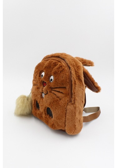 Chantaky 039 3000  Peluş Tavşan Çocuk Sırt Çantası Taba