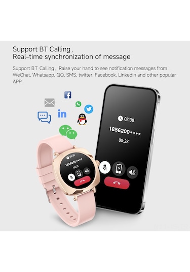 Jeemson 1.19" Amoled Ekranlı Ip68 Su Geçirmez Akıllı Saat (İthalatçı Garantili)