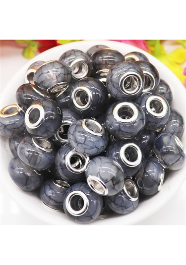 Irisdream 10 Adet Murano Reçine Rondelle Boncuk  Bilezik Dıy Takı Yapımıaçık Yeşil Açık Yeşil