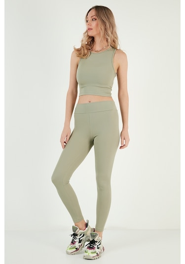 Lela Bayan Tayt 5865552 Olive Yeşil Lela Bayan Tayt 5865552 Olive Yeşil