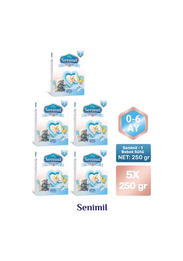 Senımıl 1 Bebek Sütü 250 G 5 Adet