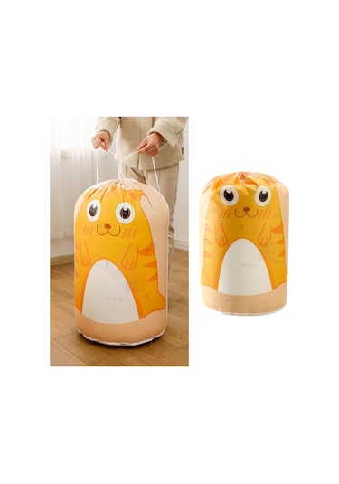 Homyl Katlanabilir Giysiler Pamuklu Battaniye Yatak Sarı Sarı