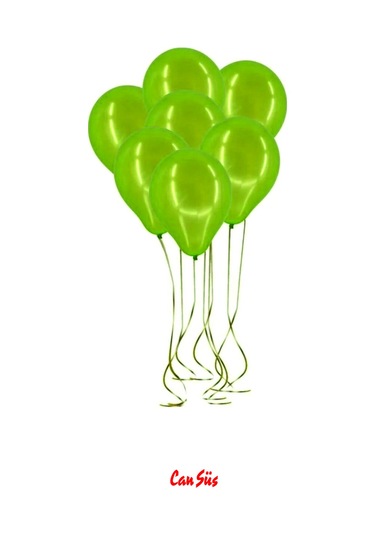 Metalik Balon 10'lu YEŞİL