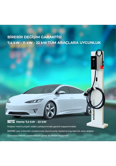 SGSTEC Home 22 KW 10 Metre Kablolu Elektrikli Araç Şarj Cihazı