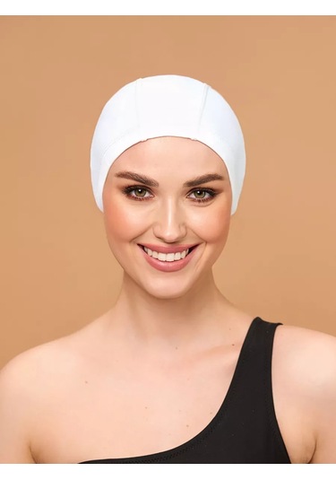 Büyük Emdirilmiş Yüzme Ve Havuz Şapkası 218269960 Beyaz
