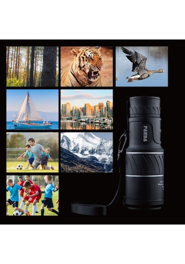 Suofeng 40x60 Hd Gece Görüşlü Su Geçirmez Bak4 Fmc Monoküler Teleskop - Kuş Gözlem, Av, Kamp Ve Doğa Yürüyüşü İçin Portatif Teleskop Hom-sf