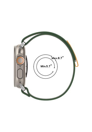 Double Color Nylon Hook And Loop Fastener Watch Band For iOS Uyumlu Watch Series 9&8&7 41mm / Se 3&se 2&6&se&5&4 40mm / 3&2&1 38mm