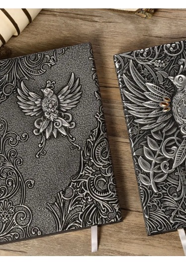 Shalabelle Tarihsiz A5 Deri Bloknot Çizgili Planlayıcı Günlük 155559376 Siyah