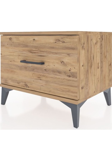 Hyperion Komodin Tek Çekmeceli 60x44x48 Çam-çam Çam