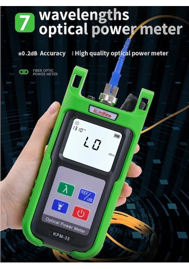 Sones Komshine Yüksek Hassasiyetli Optik Güç Ölçer Optik Kablo Hattı Test Cihazı, Model: Kpm-35-a/-70dbm İla +6dbm