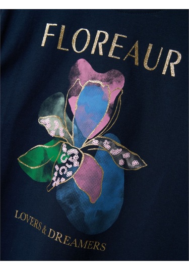 Name It Nkfdukko Ss Nreg Top Box Kız Çocuk T-shirt 13240652 Lacivert