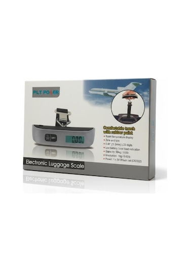 Plt Power 50 Kg Elektronik Valiz Terazisi - Dijital Lcd Ekranlı Çok Renkli