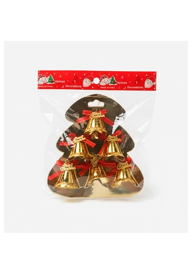 Kızılkaya Yılbaşı Ağacı Süsü Çan Altın 6 Lı 2505111