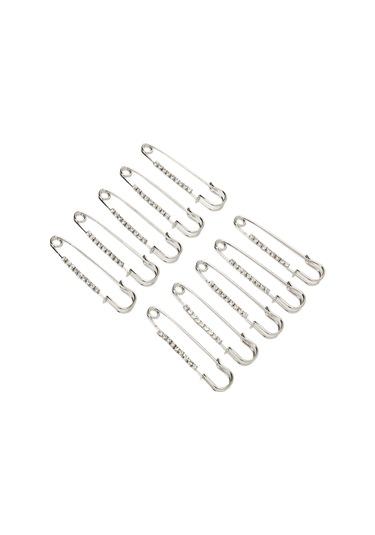 Mufunye 10 Adet Demir Rhinestone Broş: Gömlek, Elbise, Kazak, Şal Ve Şapka İçin Güvenli İğne, Stili Artırıcı Dekoratif Aksesuar Çok Renkli