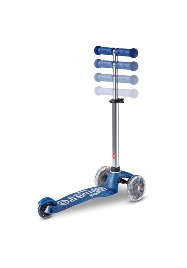 Micro Mini Micro 3 Tekerlekli Scooter Deluxe Galaxy Glitter Led Navy