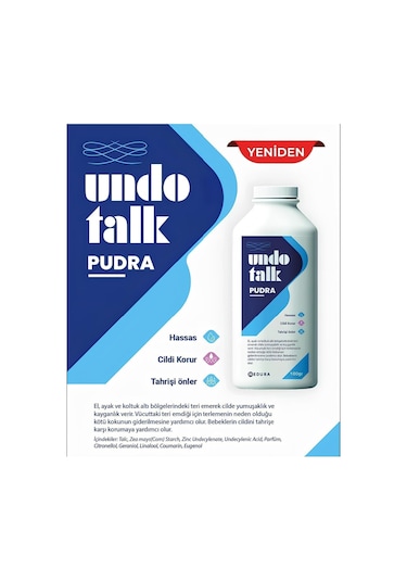 Undo Bebek & Yetişkin Hassas Talk Pudra 100 Gr - 1 Adet