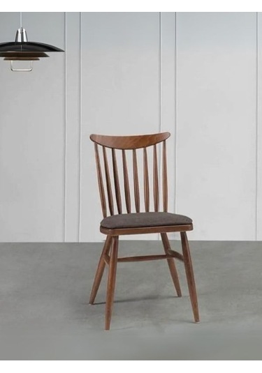 Ashbourne Ahşap Yemek Sandalyesi Ceviz - Kahverengi