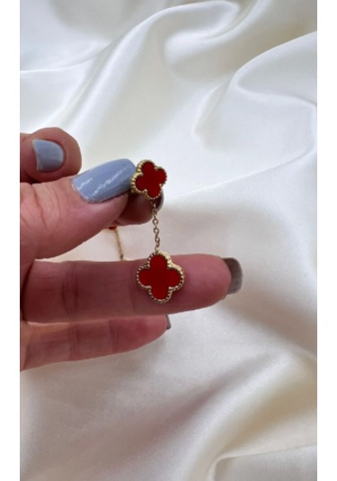 Bb Çelik Yonca Model Sallantılı Küpe