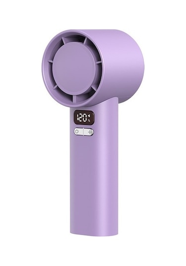 Serene Space Yüksek Hızlı El Tipi Fan Dijital Ekranlı Mini Fan 1d5zk4 Mor