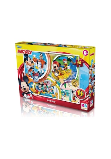 Ks Mickey Mouse Puzzle 200 Parça.