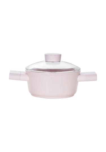 Emsan Swiss Crystal Derin Tencere- Pembe 16 CM