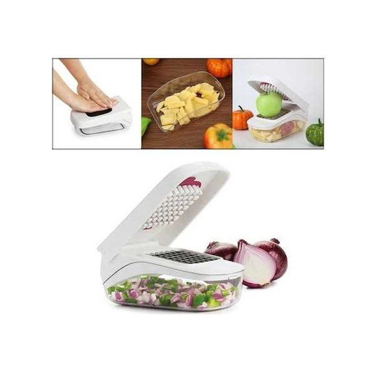 Tongxida Pratik Beyaz Sebze Meyve Doğrayıcı, Hızlı Salata Yapım Aracı Beyaz