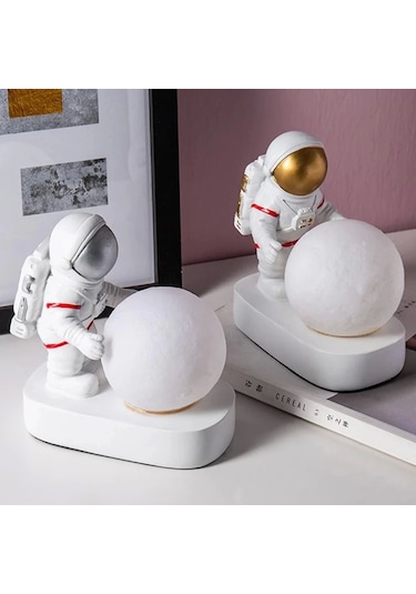 Astronot Masa Lambası Renkli