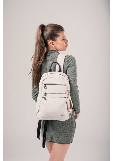 Ççs Kadın Sırt Çantası Ccs17751 Beyaz Beyaz