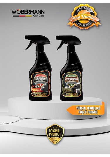 Wöbermann 2'li Araba Oto Lastik Tampon Torpido Bakım Seti