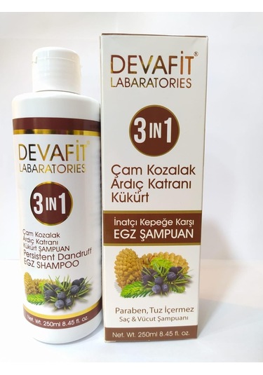 Devafit Çam Kozalak Ardıç Katranı ve Kükürt Özlü Şampuan 250 ML