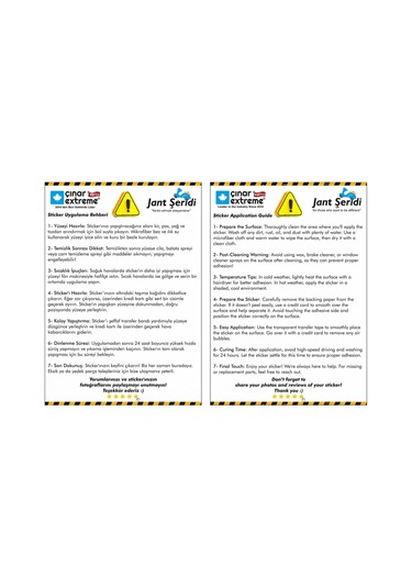 Çınar Extreme A Rh- Negatif Kaskımı Çıkartma Yazılı 7 Parçalı Reflektif Kan Grubu Sticker Seti