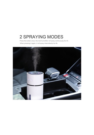 Konesam Ev, Ofis Ve Araç İçin Usb Beslemeli Mini Rüzgarlama Cihazı - 360 均匀 Nemlendirme, Gece Lambası Ve 2 Rüzgarlama Modu 260ml