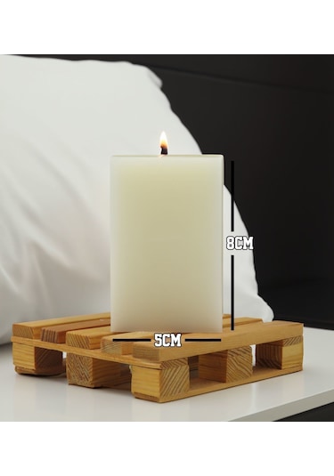 Bk Gift Kişiye Özel Kral-kraliçe Tacı Tasarımlı 2 Li Dtf Dikdörtgen Blok Mum Seti-1, Sevgiliye Hediye, Doğum Günü Hediyesi, Ev Hediyesi