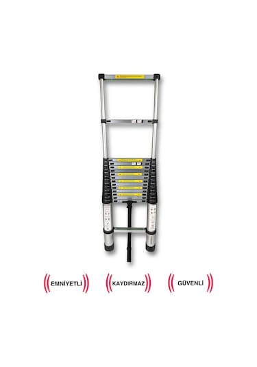 Endokon 470 Cm. - 16 Basamaklı Teleskopik Alüminyum Merdiven - I Tipi Uzayan Merdiven