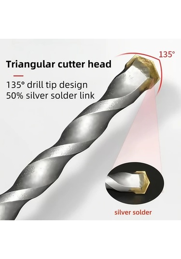 Willowhaven 68x200mm Sds Plus Beton Delici 3'lü Set Matkap Ucu