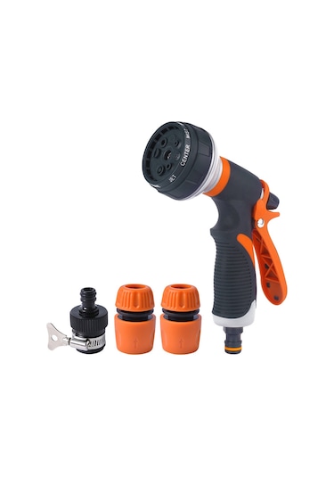 Shineyee 8 Fonksiyonlu Yüksek Basınçlı Bahçe Ve Araba Yıkama Hortumu, Abs Ve Tpr Malzeme, Hızlı Bağlantı İçerir 1 Set