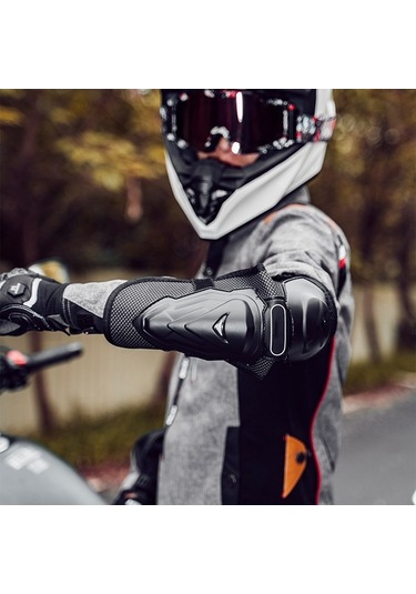 Evrensel Motosiklet Ve Bisiklet İçin 4 Parça Diz Ve Dirsek Koruyucu Seti - Eva/pu Malzeme