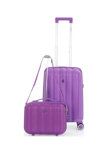 Mçs Polipropilen 2li Valiz Seti Kabin & Makyaj V305 S21yy1000073-set 00014 Mor