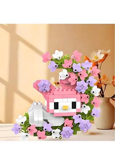 Brıcks My Melody Çiçekli Ay Tasarımlı Dekoratif Yapı Blok Seti