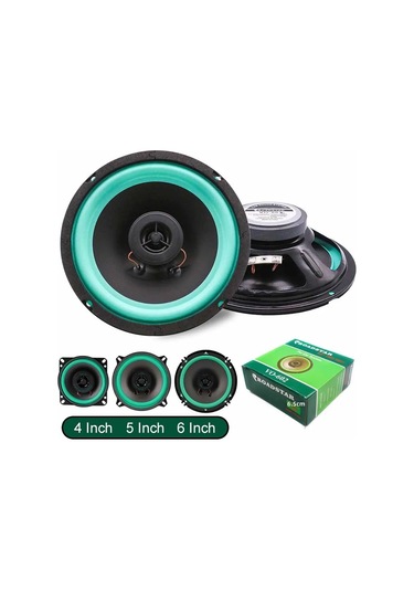 Liangmei 4 Inç Evrensel Araba Koaksiyel Hoparlörler Hifi