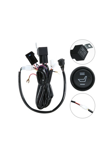 Youmex 12v Karbon Fiber Koltuk Isıtıcı Seti - Bisiklet, Motosiklet, Atv Ve Araçlar İçin 2 Sıcaklık Modlu