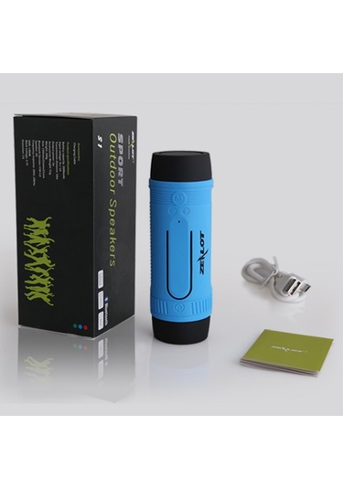 Zealot S1 Dış Mekan Bt Hoparlörler Taşınabilir Ses Kutusu Ipx5 Su Geçirmez Led El Feneri Sos Mikrofonlu