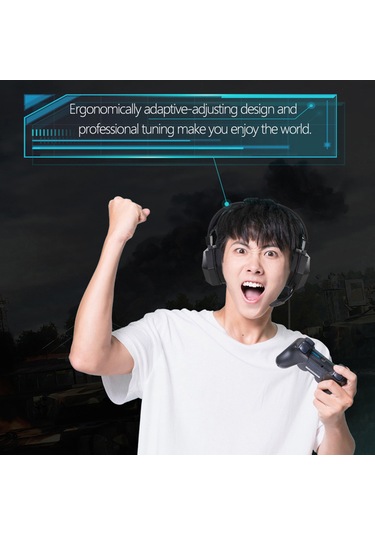 Shineyee G15mv Kablolu Oyun Kulaklığı - Dış Mikrofon, Rgb Işık Efekti, Hızlı Ses Kontrol, Usb+3.5mm Bağlantı, Siyah