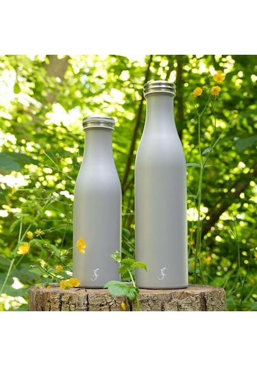 Lurch - 750 Ml Granit Gri, Paslanmaz Çelik Termos - Çift Cidarlı, Sızdırmaz - 240809 Beyaz