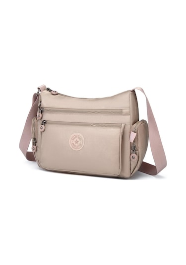 Metalik Kumaş Kadın Postacı Çantası Smart Bags 1115 Gülkurusu
