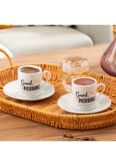 Porsima 06 Porselen 12 Parça Türk Kahve Fincan Takımı 90ml